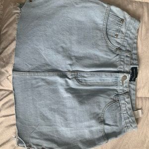 plt denim skirt